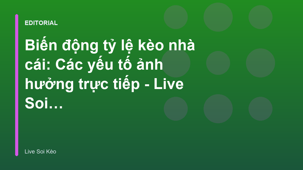 Biểu đồ minh họa sự biến động tỷ lệ kèo nhà cái