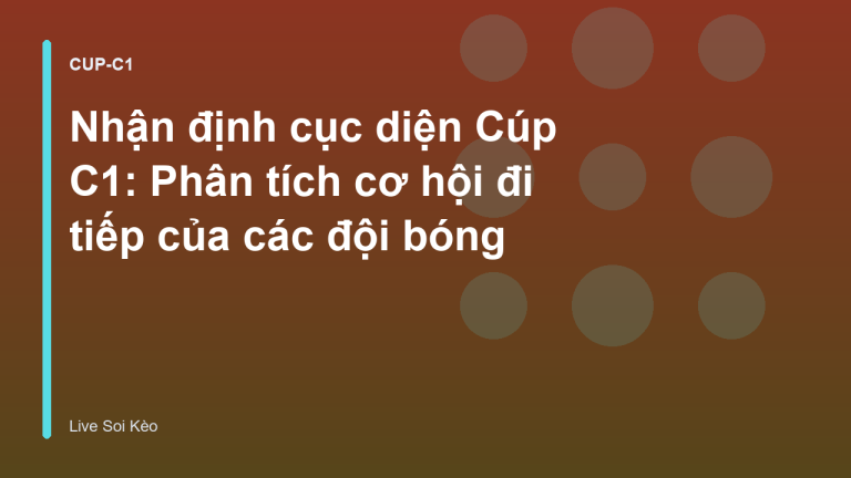 Nhận định cục diện Cúp C1: Phân tích cơ hội đi tiếp của các đội bóng